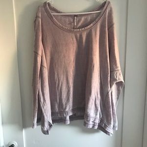 Free people oversized pink sweater